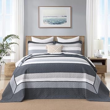 DDUOXIN Oversized Queen Bedspread - 102W x120L Extra Wide 100% Cotton Bed
