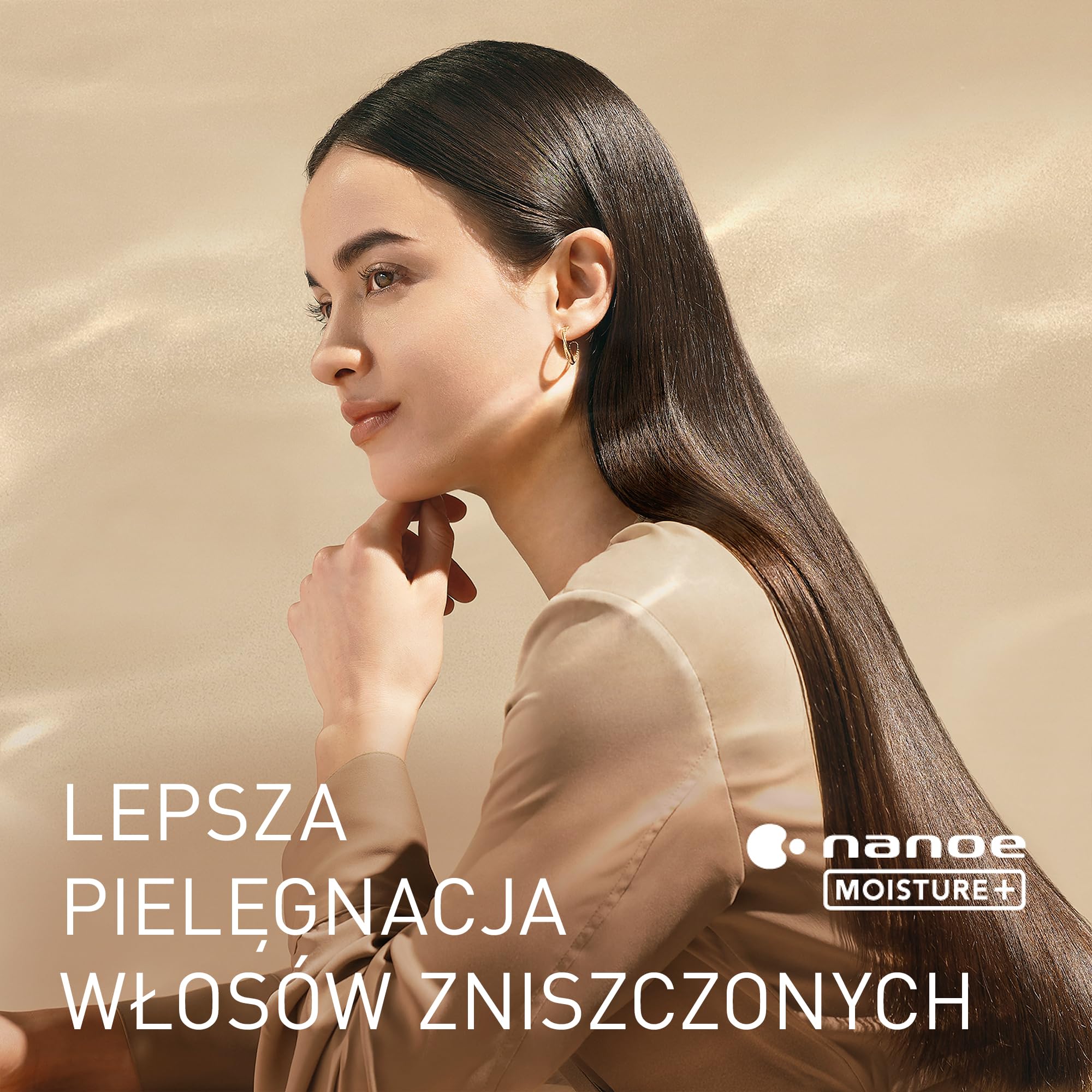Panasonic EH-NA0J suszarka do włosów z technologią nanoe™ MOISTURE+ i Mineral (1600 W, 4 tryby temperatury, dysza koncentrująca, dyfuzor), czarna