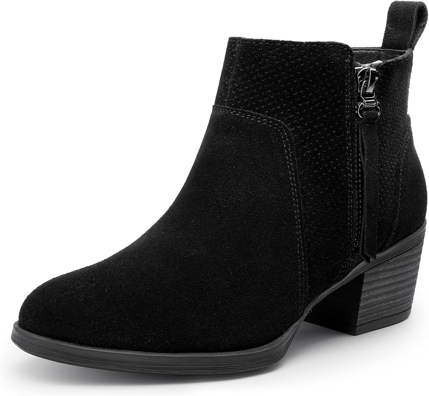 Vepose Women's Suede Leather Ankle Boots