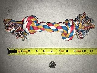 Zanies Multi Colored Knotted Rope Bone Dog Toy Tough & Durable for Big Dogs Too !(10
