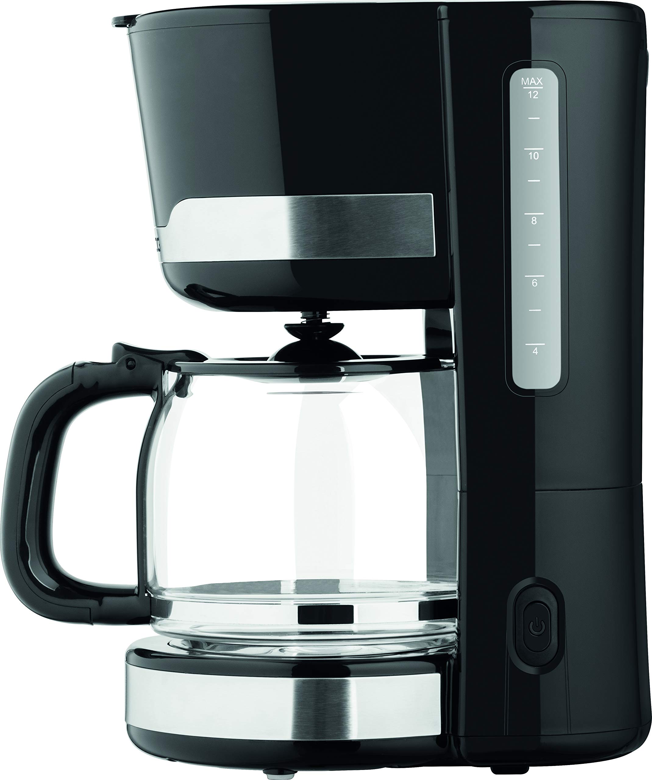 ECG Cafetera – Cafetera de filtro – Té – 12 tazas – 1,5 litros – Interruptor con indicador LED – Función antigoteo – Negro KP 2115 Black