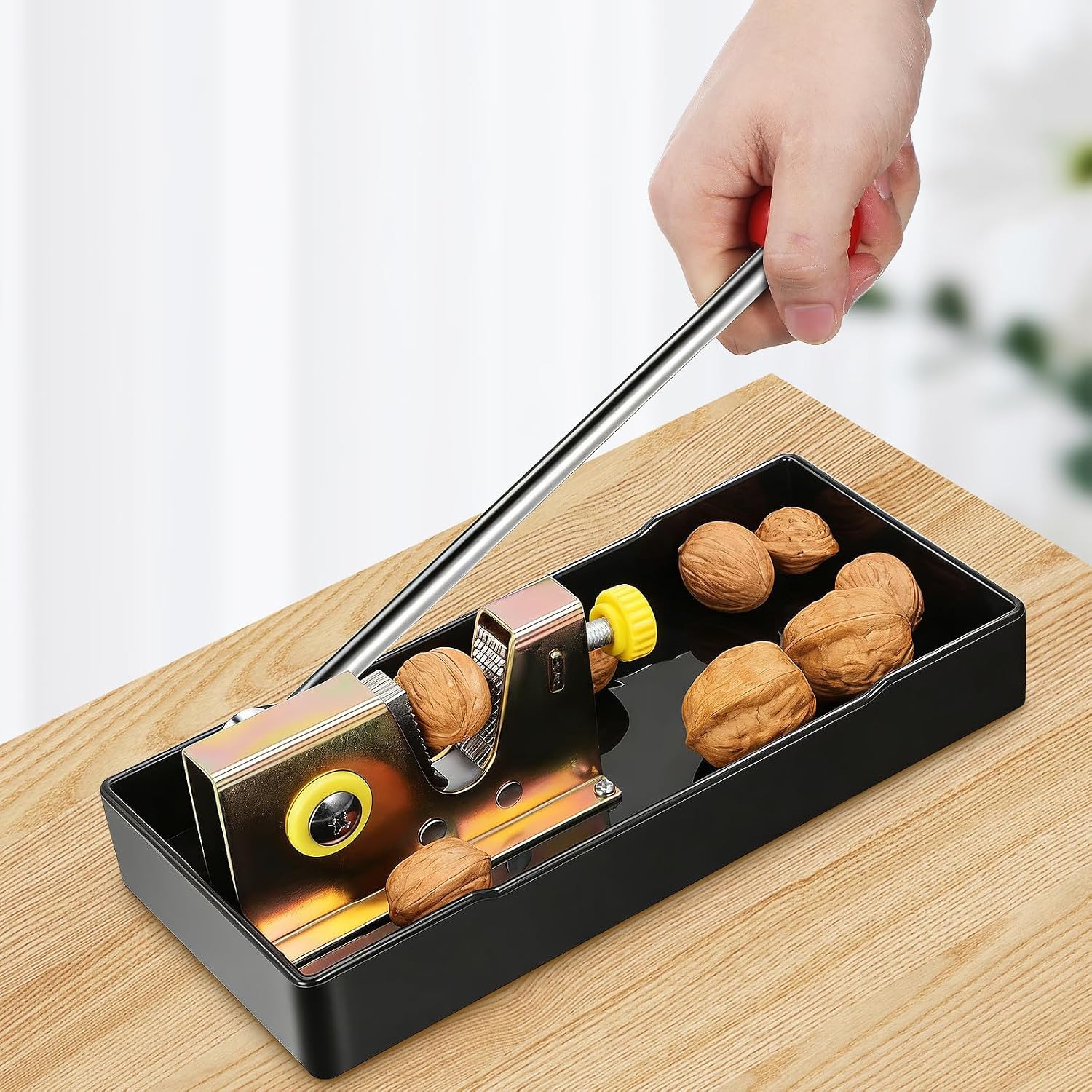 Xmas Nut Cracker Machine Adjustable Stainless Steel Pecan Sheller