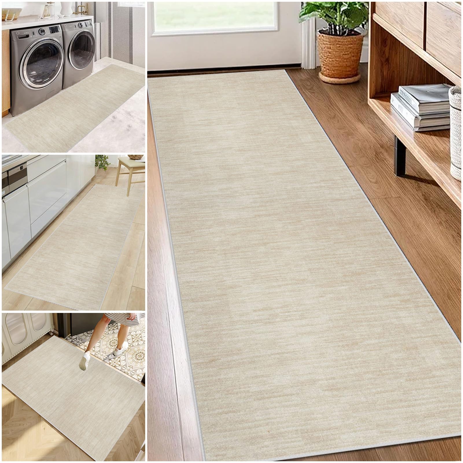 Lzrexnvofxg Color-097 Hallway Runner Rug 40 X 150 Cm Non Slip Long Carpet Runner For Kitchen Area Runner Rugs Washable Kitchen Runner Mat Narrow Rugs Low Pile Rugs Runner For Hallway, Entryway, Bedroom, Laundry Room