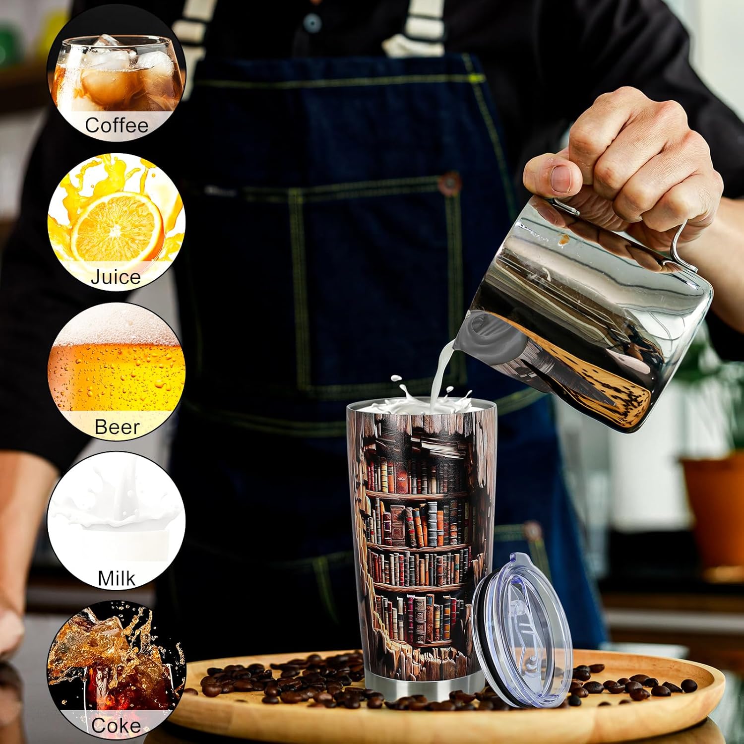 Book Lovers Gifts for Women - Book Club Gifts for Reader - Retirement Teachers Day Christmas Birthday Gift for Women Who Love Books - 20oz Tumbler Gift for Bookworm Bookish Librarian - Image 4