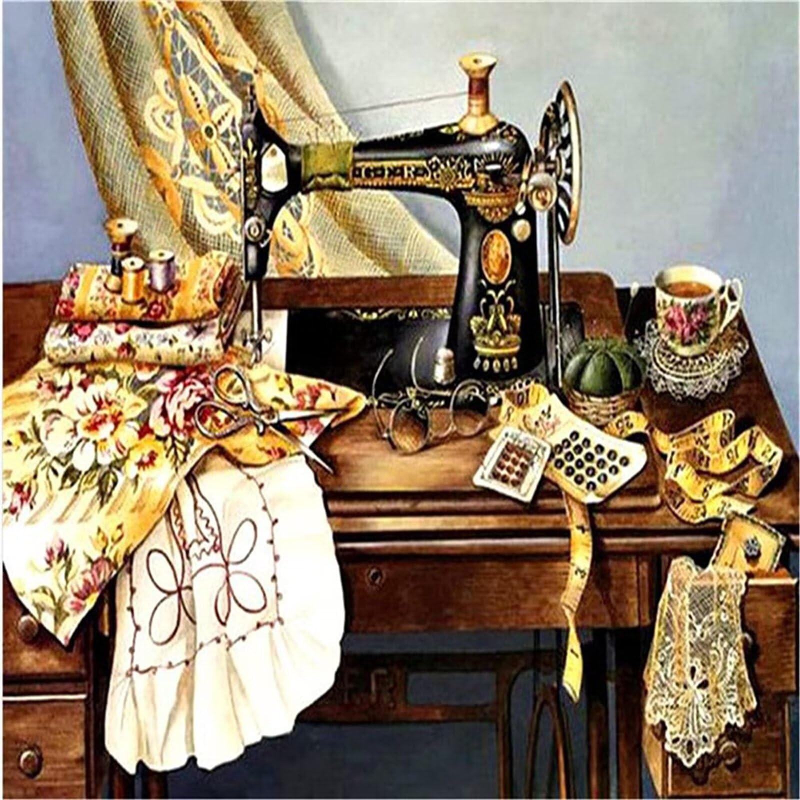 Broderie diamant 5D kit complet machine à coudre 60x90cm DIY