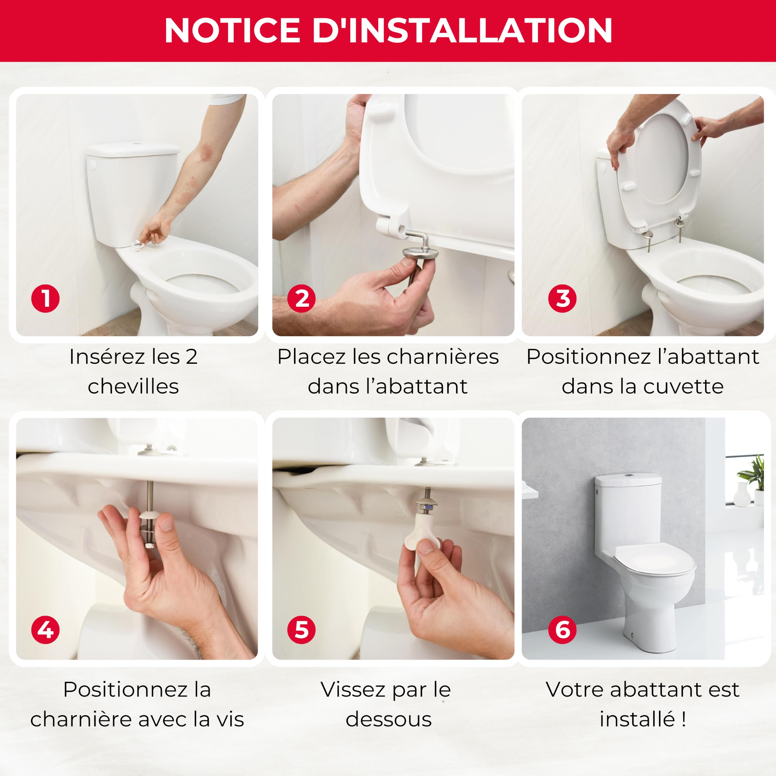 Wirquin 20724945 Abattant WC Fuji SS Blanc