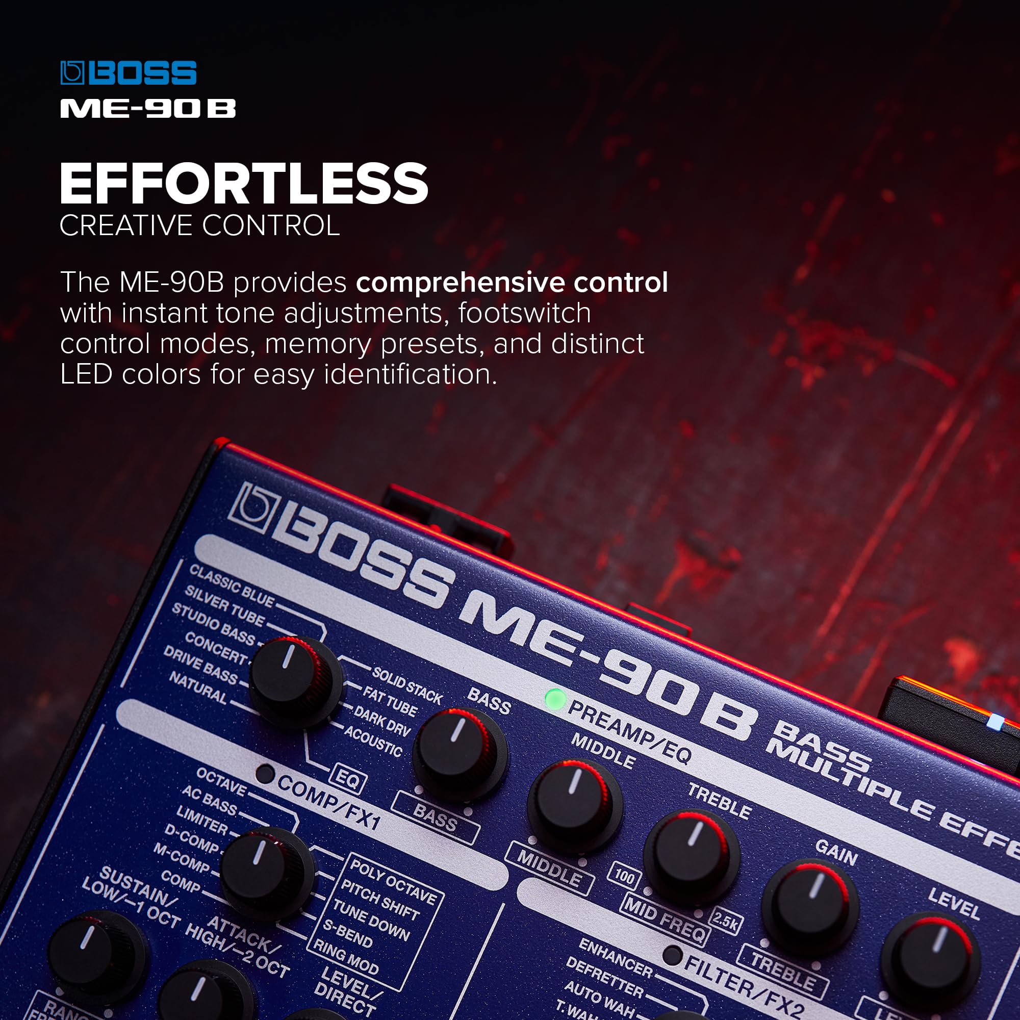Amazon.com: BOSS ME-90B Bass Multi-Effects | All-In-One Bass