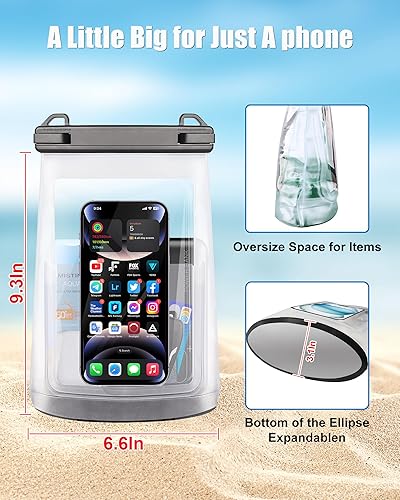 Miniatura 3 de Funda impermeable para iPhone 16 15 14 11 Pro Max y Galaxy S24 S21  Bolsa seca flotante de gran capacidad para almacenar protector solar, gafas de