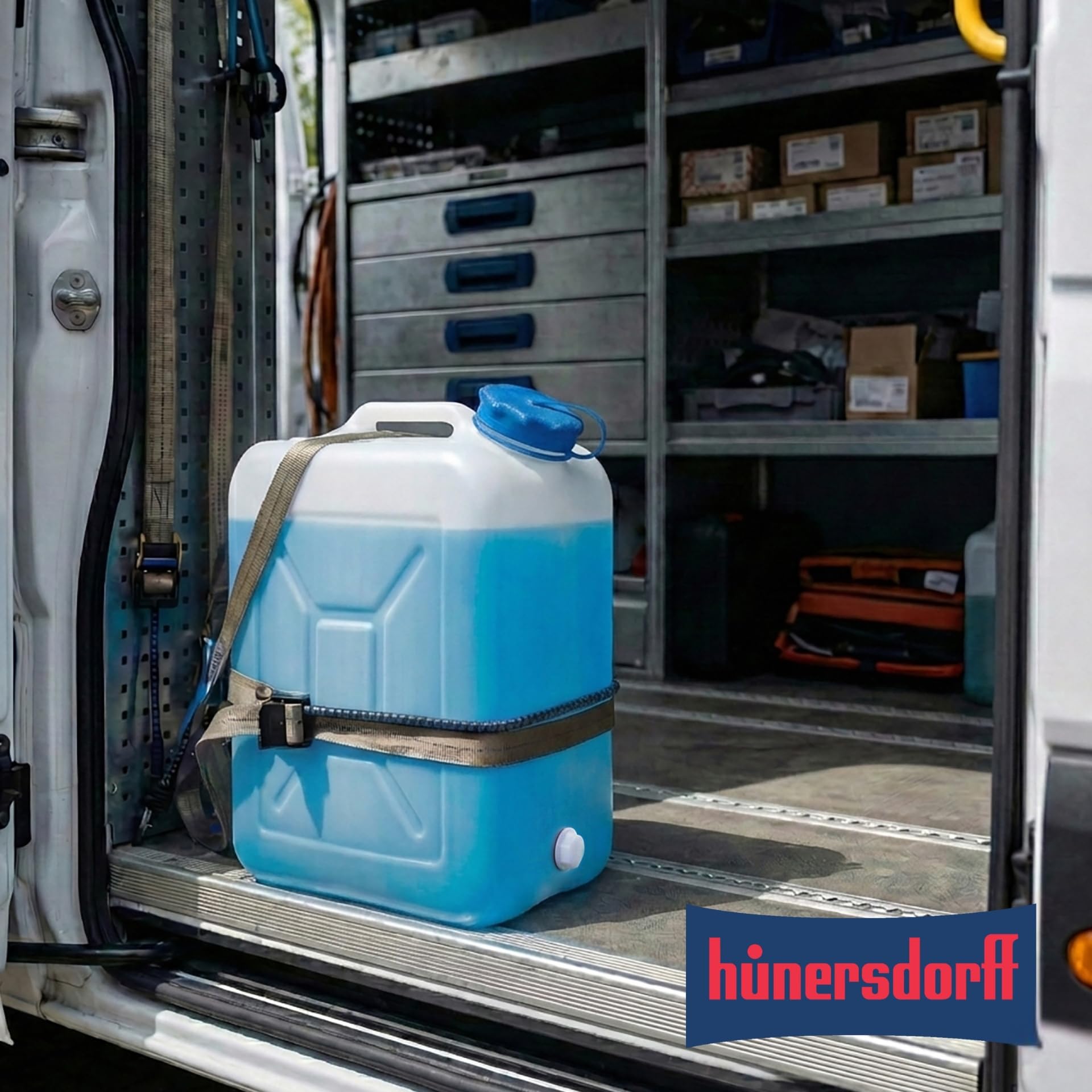 Hünersdorff GmbH Bidón de cuello ancho 31 L, PEAD natural, con protección UV
