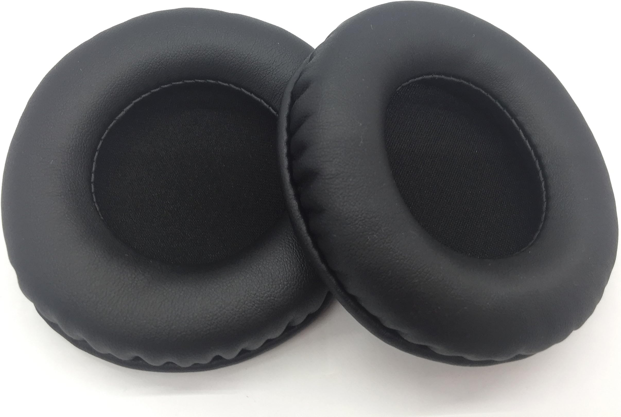 85mm Replacement Protein Leather Cushion earpads Cups Ear Pads Pillow Cover for Skullcandy Hesh 1.0 Hesh 2.0 hesh2.0 Supreme Sound Headphones Headset (Black)