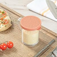 Vista 7 de Restaurantware RW Base - Mezclador de especias de plástico transparente de 10 onzas, 1 coctelera reutilizable para frotar en seco, incluye tapa