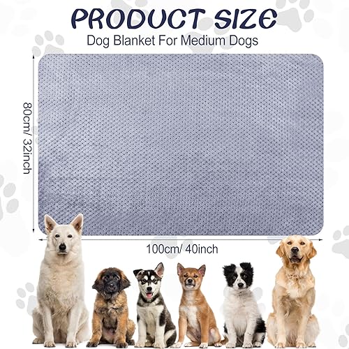 Miniatura 2 de Chumia 2 piezas de manta de franela para mascotas, manta de doble capa para perros pequeños y medianos, mantas suaves para cachorros y gatitos,