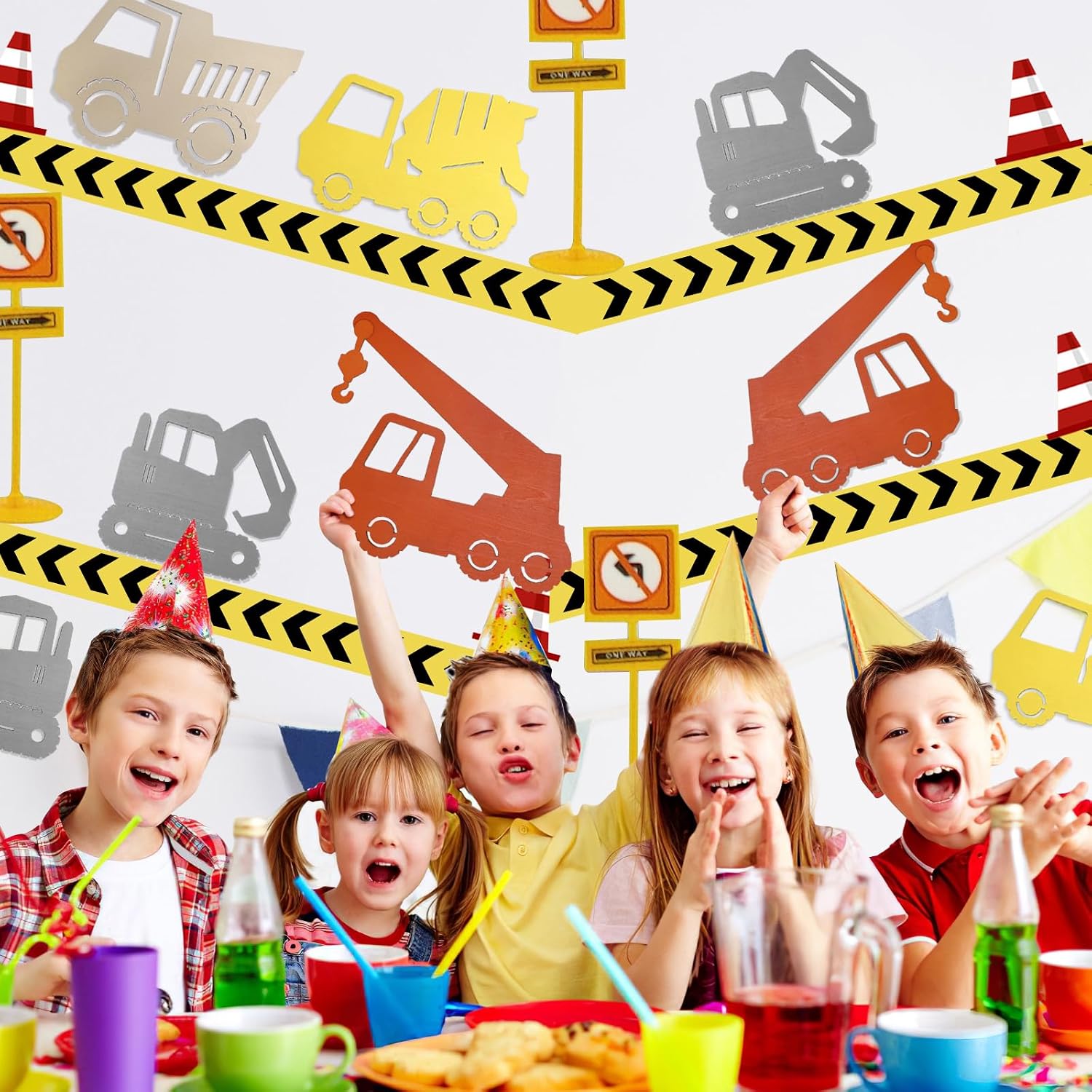 Construction Vehicles Nursery Decor Room Decor, Wooden Car Transportation Wall Decor for Nursery, Playroom, 4 PCS