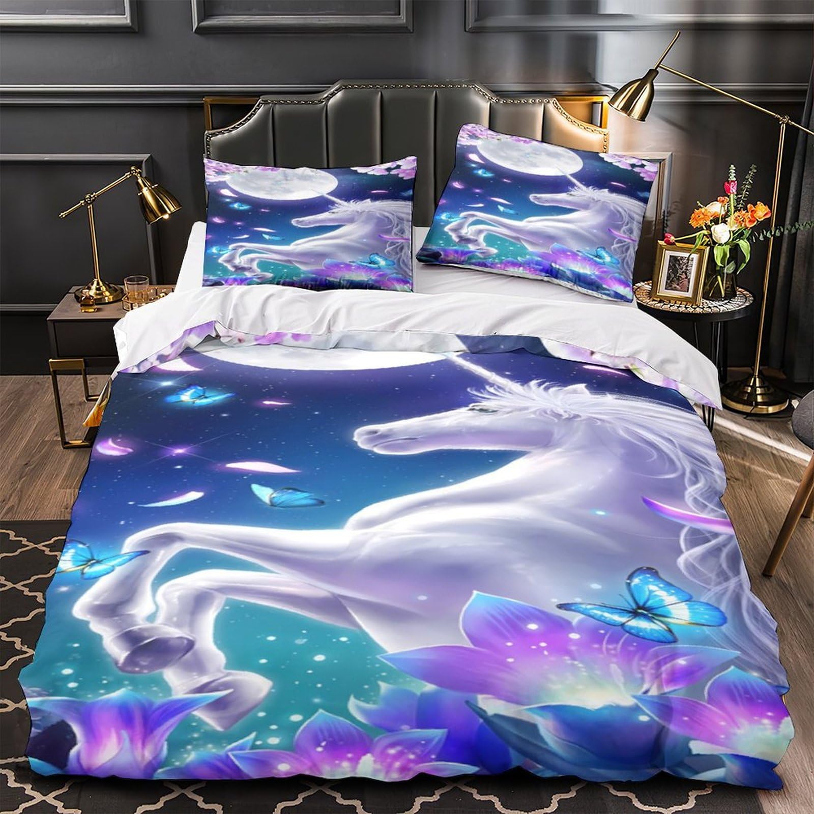 Parure de lit licorne 260x220 transformez votre chambre en un cocon féerique et doux