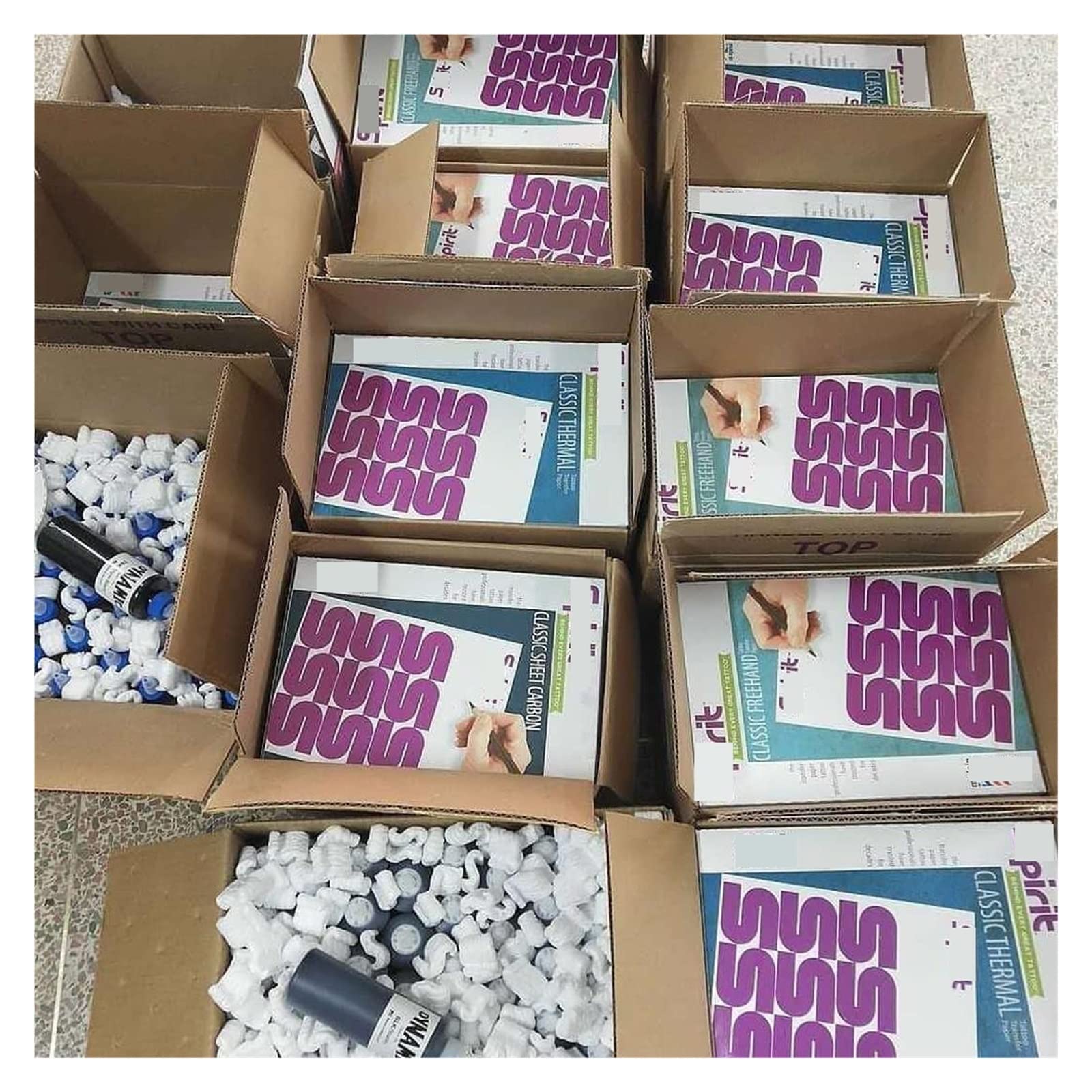 100 Feuilles de Papier de Transfert Thermique pour Tatouage, Taille A4, Pochoir Thermique, Papier pour copieur de Carbone, Accessoires de Tatouage (Color : 100 Sheets)
