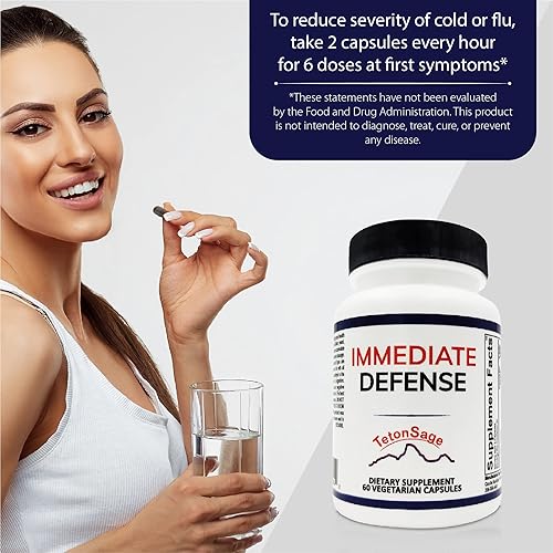 Miniatura 5 de Apoyo inmunológico de defensa inmediata: zinc, saúco negro, equinácea, vitamina A y C con B12, potente refuerzo de la inmunidad para adultos |