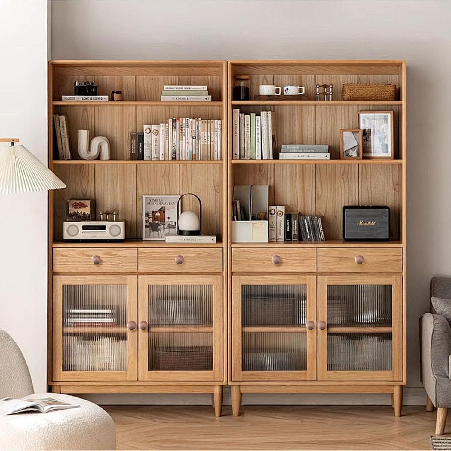 12 x Antique Brass Cupboard Knobs, Vintage Drawer Knobs, Cabinet Handles, Furniture Knobs, 30 mm for Dresser, Wardrobe, Bathroom, Office, Kitchen etc. (Red Bronze)