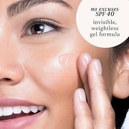 Miniatura 2 de Julep No Excuses SPF 40 - Protector solar facial transparente de amplio espectro hidratante facial brillante con antioxidantes fórmula no grasa