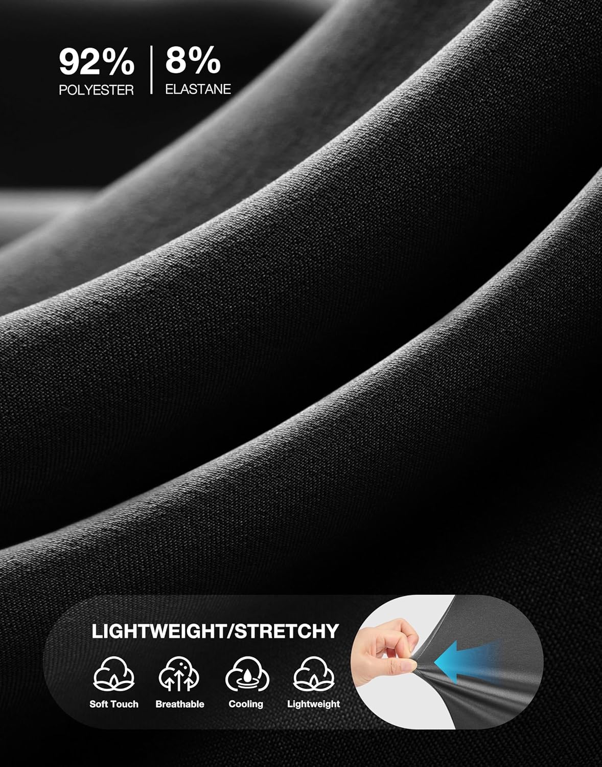 Soothfeel Women's Capri Pants Loose High Waisted Wide Leg Lightweight Travel Hiking Pants for Women Casual Summer with Pocket - Image 5