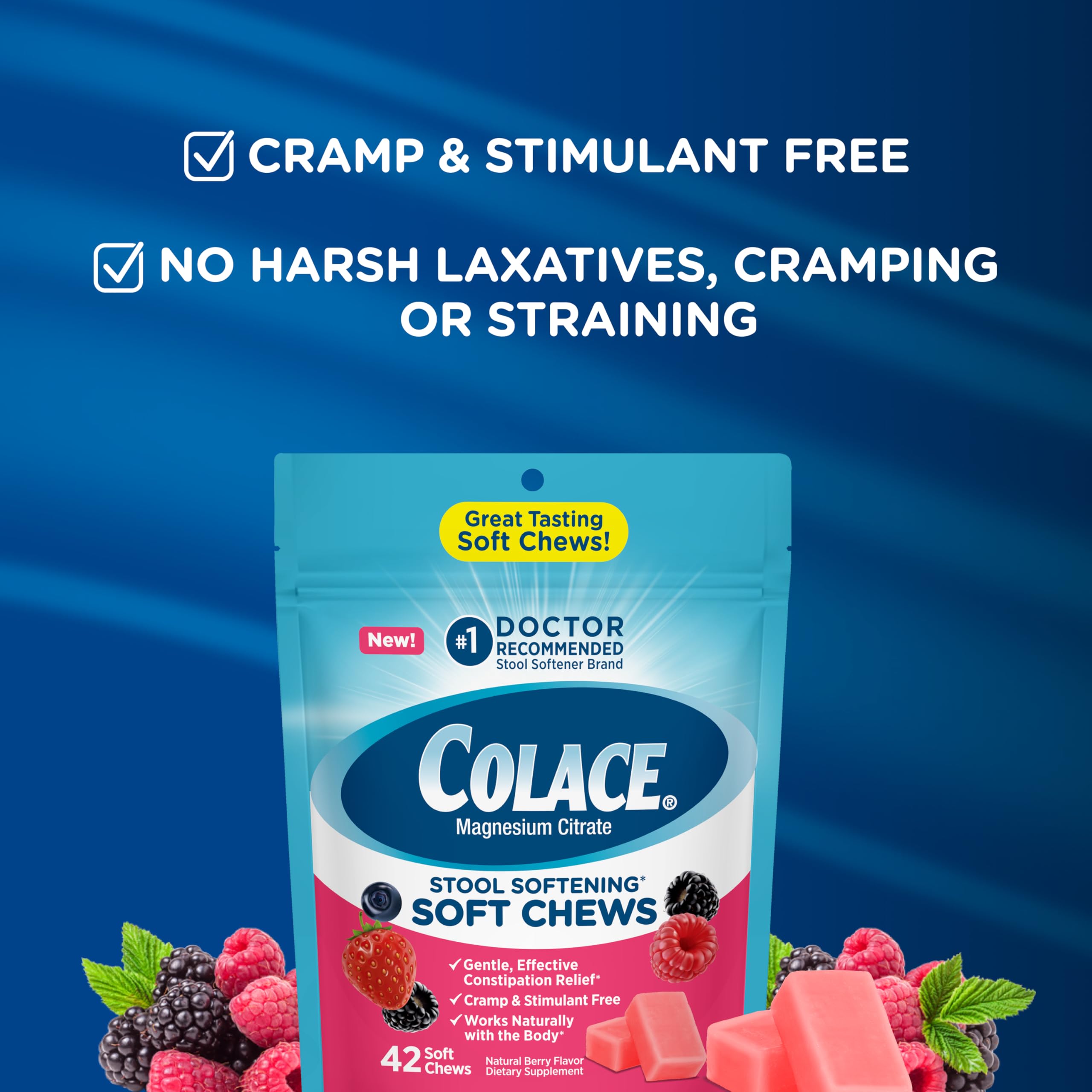 Colace Stool Softener Soft Chews, Mixed Berry, 42 Count — Amazon image 6