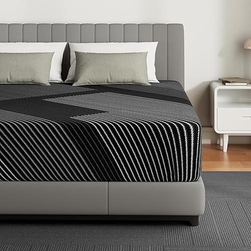 California King Size Memory Foam Mattress, 10 Inch Gel Cooling Cal King Bed Mattresses in a Box, Medium Firm for Pressure Relief & Support, CertiPUR-US, Made in USA, Removable & Machine Washable Cover