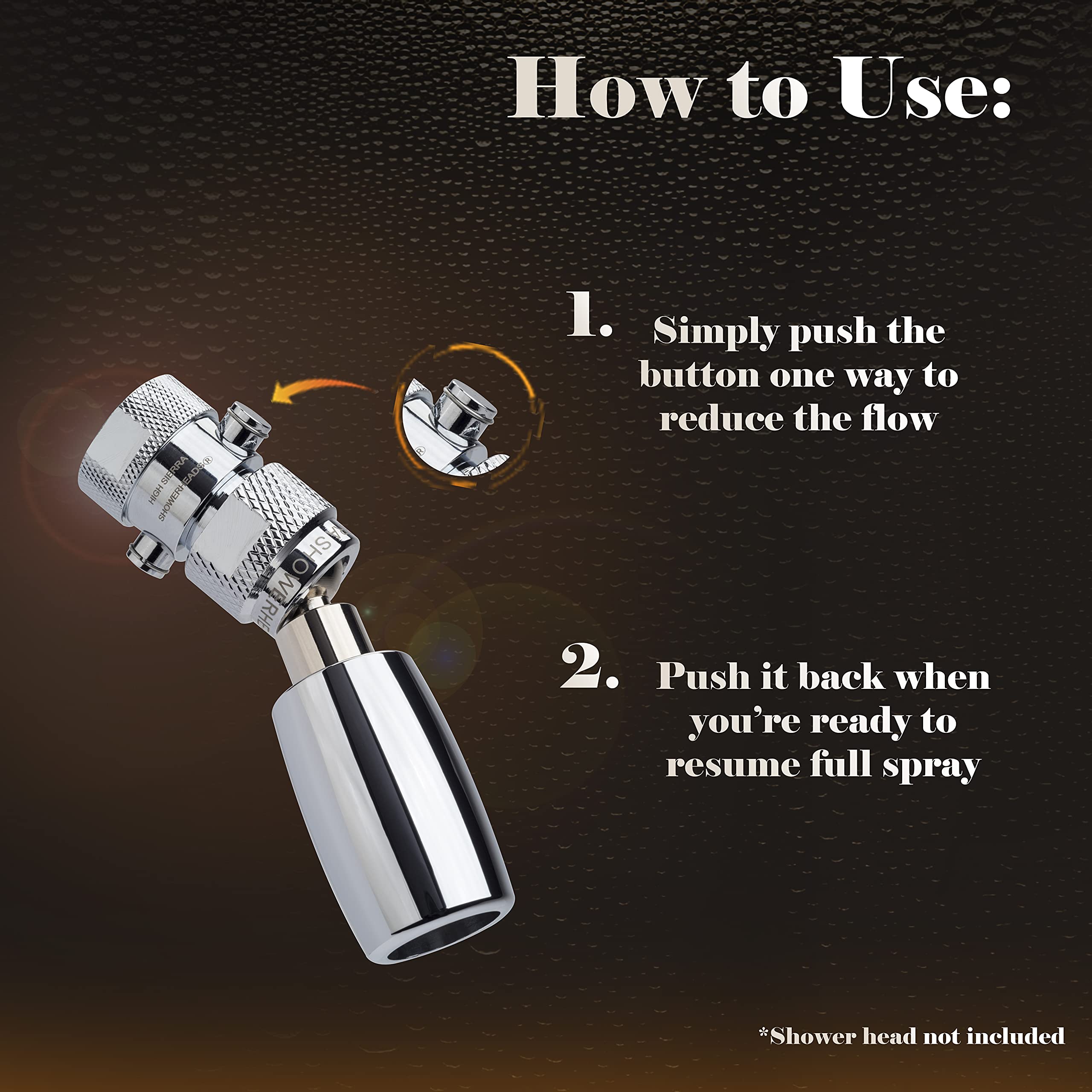 Buy Shower Head Shut Off Valve (SHUTS OFF FLOW TO A TRICKLE) Plumbing