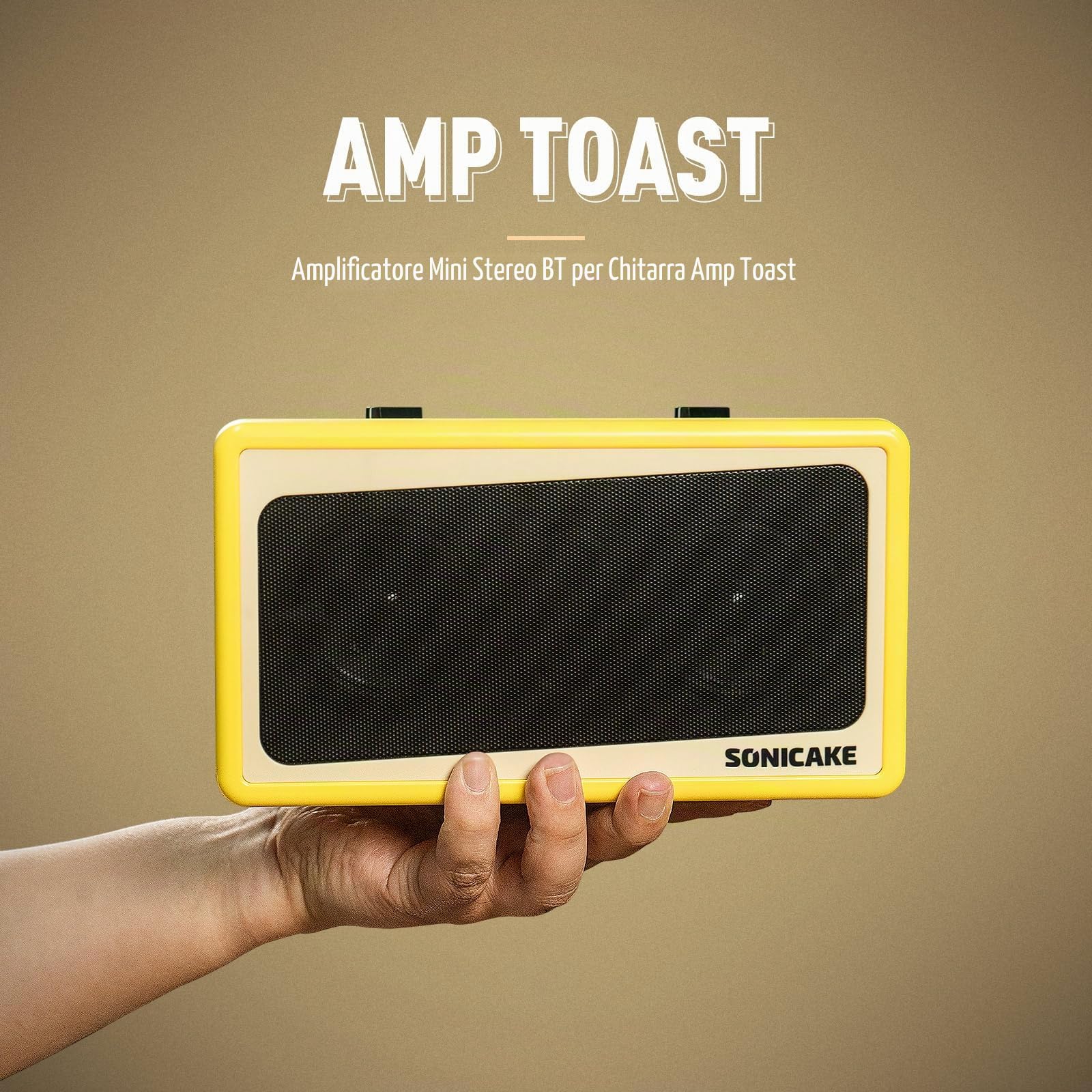 SONICAKE Amplificatore per chitarra Mini Combo Amplificatore Bluetooth Multi-effetto Amp Toast