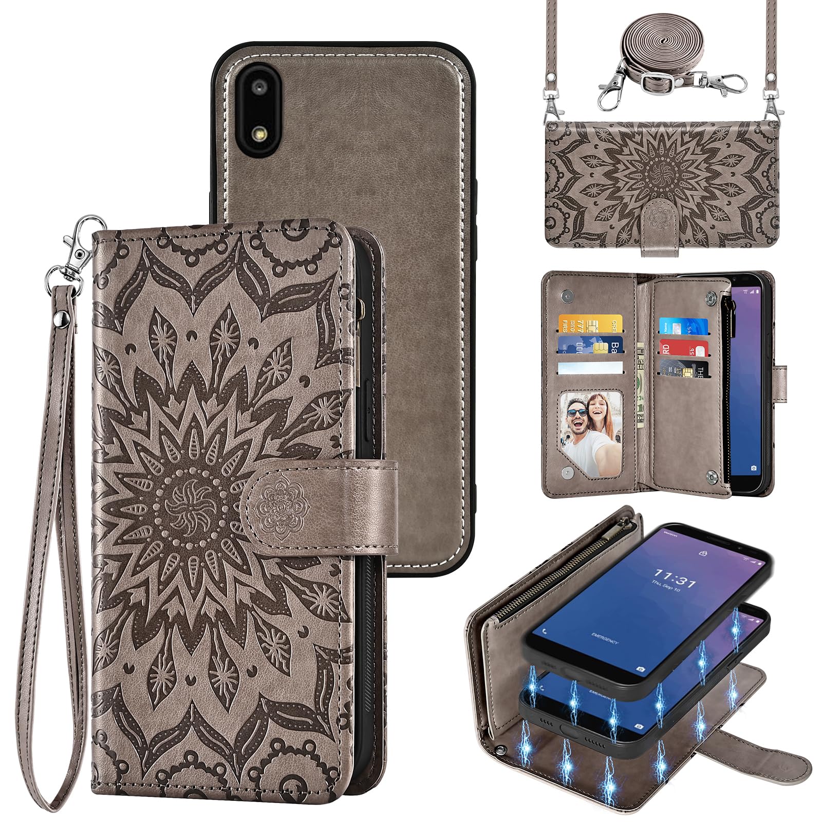 Phone Case for Reliance Jio Orbic/Maui RC545L / Maui 4G LTE/Maui Prepai TYHCXDKPT Gray