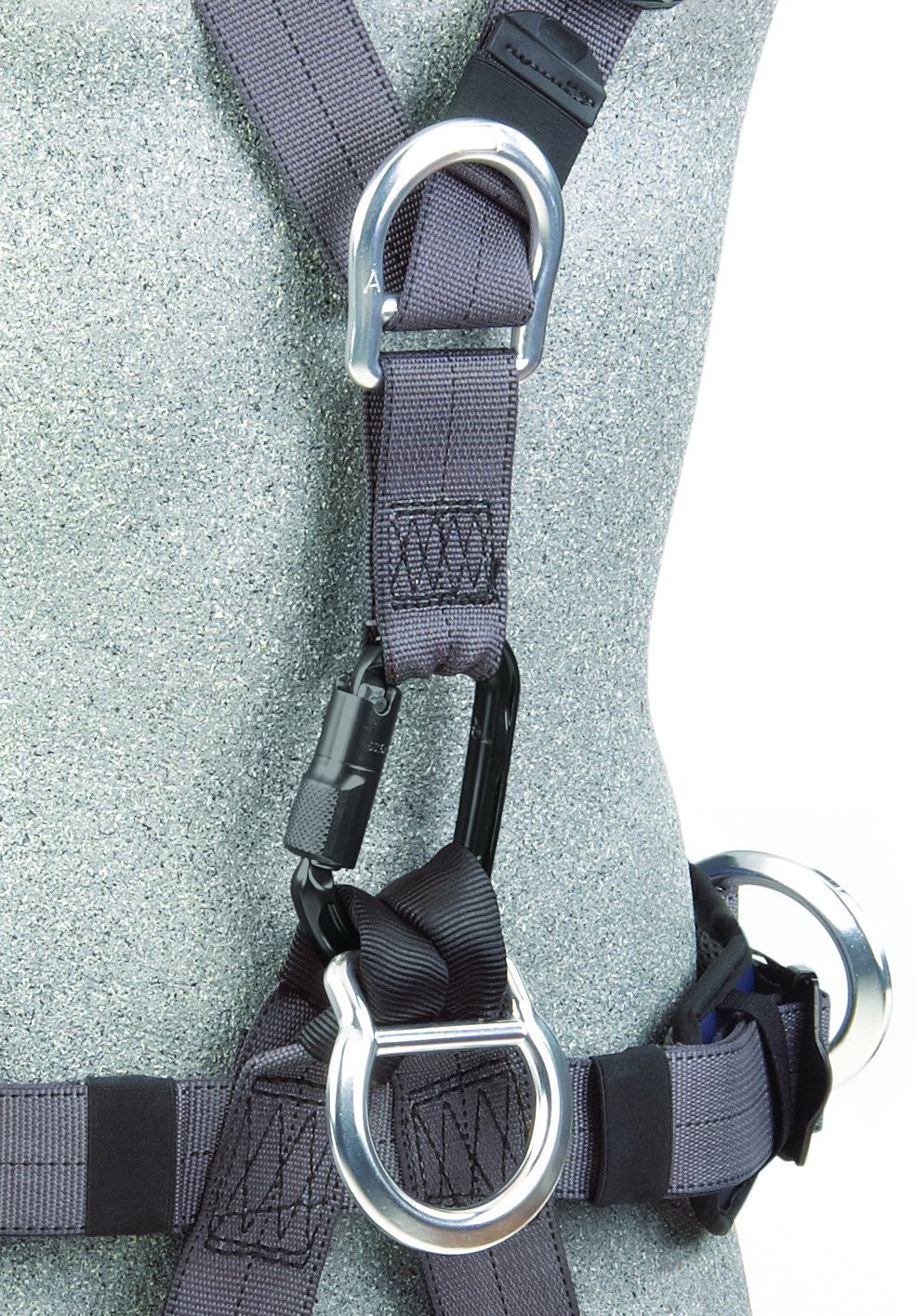 3M DBI-SALA ExoFit NEX 1113345 Full Body Rope Access/Rescue Harness, Alum Back/Front/Suspension D-Rings, Belt w/ Pad/Side D-Rings, Locking QC Leg Straps, Small