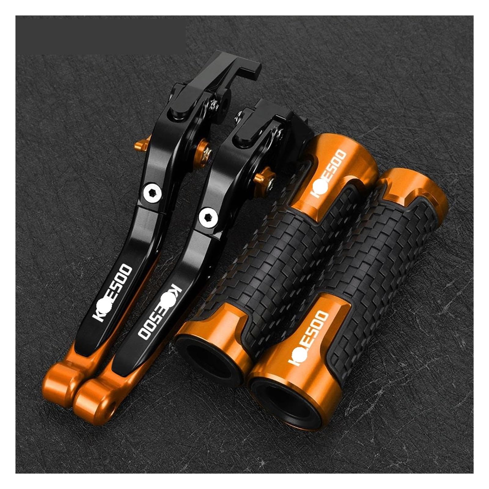 YWQJIOPM Motorcycle Brake Clutch Lever Motorcycle for KLE 500 KLE500 1991-2007 Extendable Brake Clutch Levers Handlebar Handle Grips Ends Slider Accessories