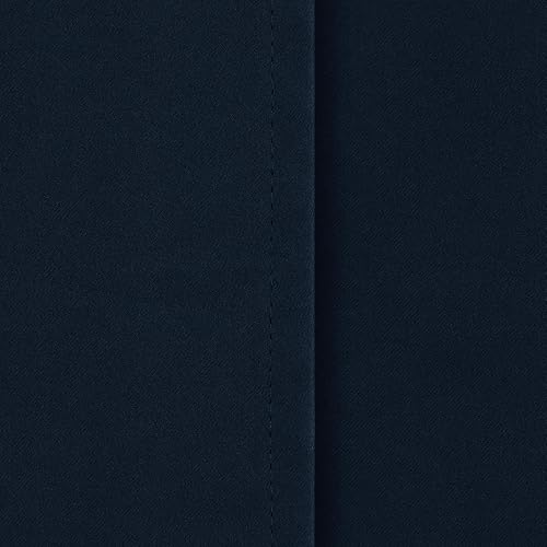 Miniatura 87 de Deconovo Cortina opaca de Navidad para puertas de vidrio y luces laterales, panel de privacidad con aislamiento térmico con doble bolsillo para