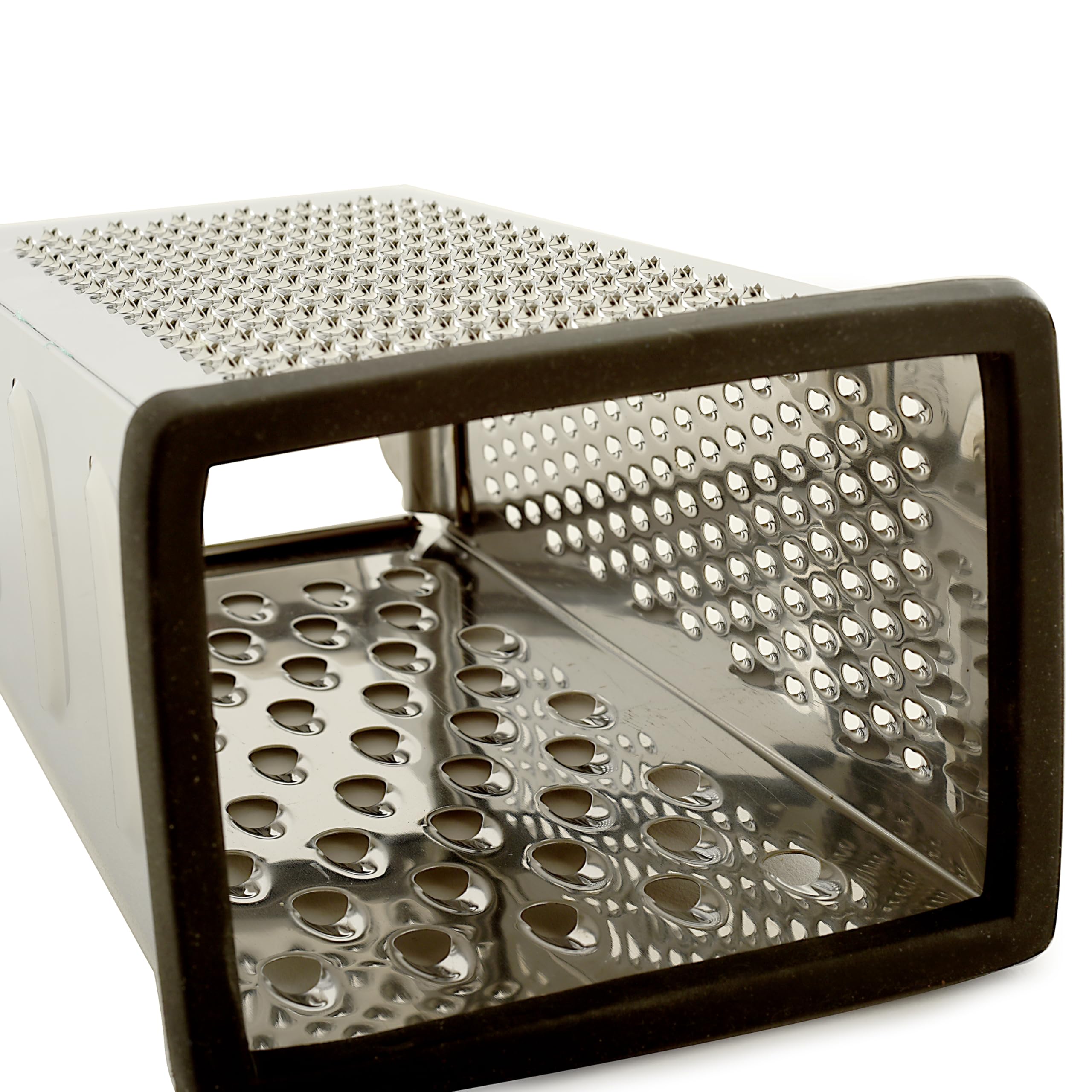 Norpro – Rallador con 4 caras, acero, color plateado, 9.5 x 4 x 3 inches