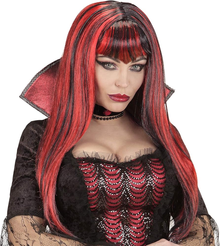 Men's Classic Parrucca Vampiro Halloween In Nero E Bianco - Foto 4