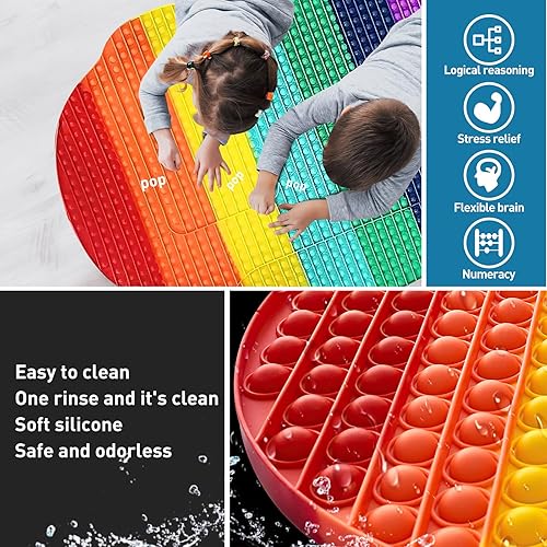 Miniatura 4 de Los juguetes antiestrés más grandes del mundo, gigante, gigante, gigante, de 33.4 pulgadas, 1048 2000 100000 burbujas, juguetes sensoriales de