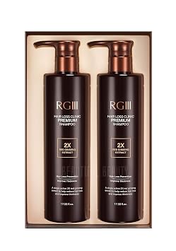 Rg3 Rgiii Premium Hair Loss Clinic Shampoo (two Bottle Set)