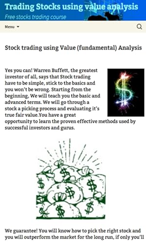 Stocks Value Analysis Course