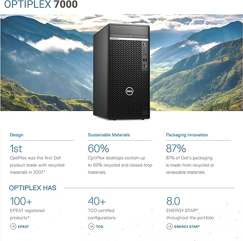 Miniatura 4 de DELL OptiPlex Serie 7000 Business Tower Desktop, procesador Intel Core i7-12700, memoria RAM DDR5 de 64 GB, SSD PCIe de 2 TB, DVD, lector de