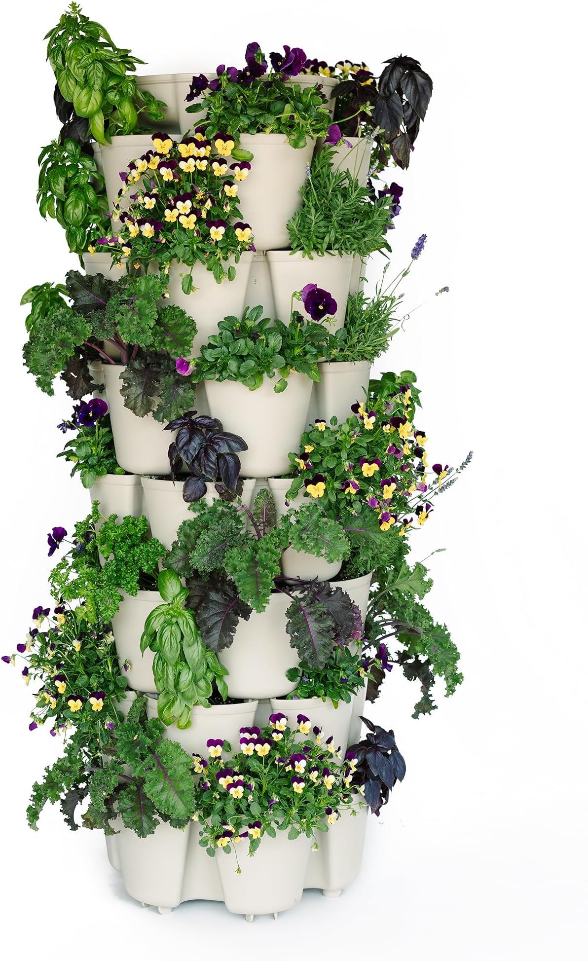 Greenstalk7 Tier Leaf Planter (Stunning Stone)