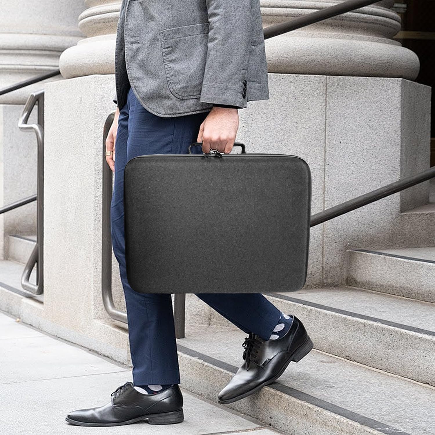 Mini custodia rigida portatile per Starlink impermeabile, robusta scatola portaoggetti con organizer, scomparti per accessori cavi, con fodera interna ammortizzante, per campeggio, viaggi
