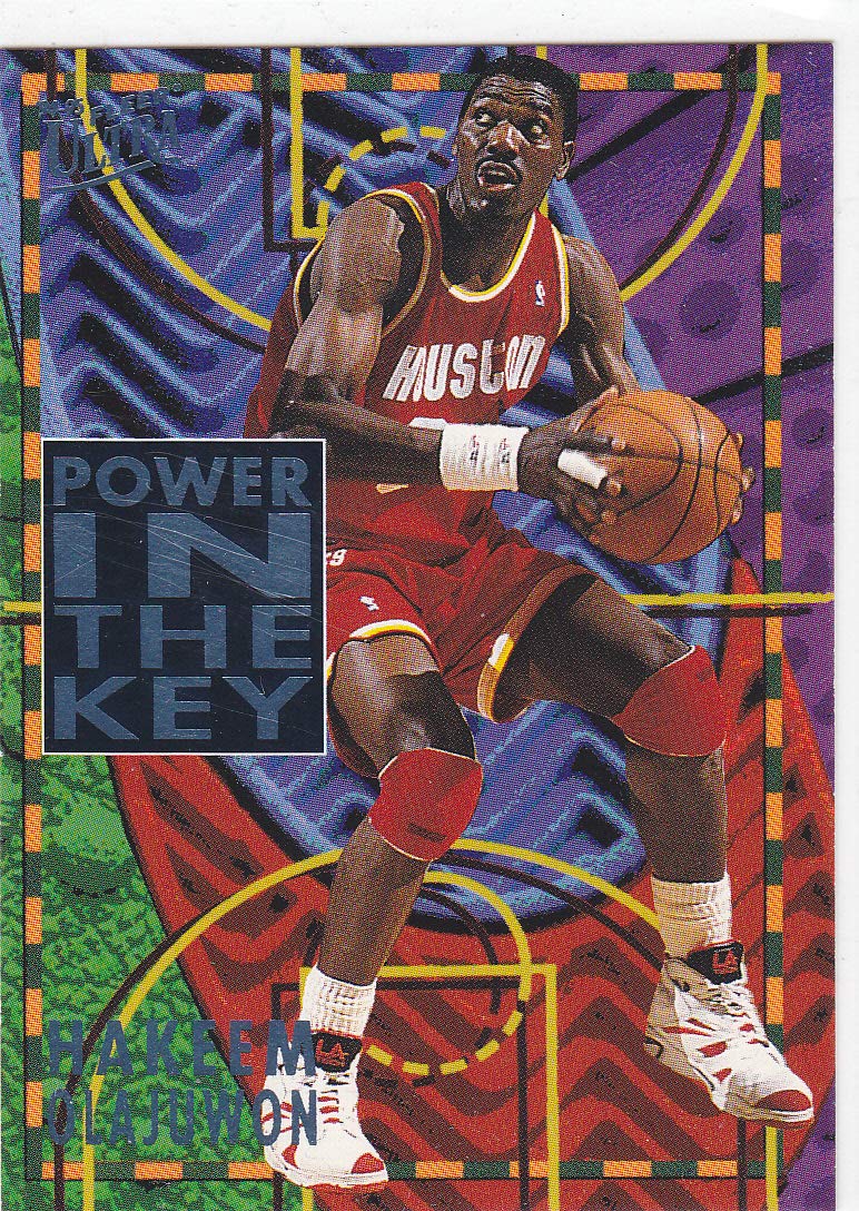 1994-95 FLEER ULTRA HAKEEM OLAJUWON POWER IN THE KEY INSERT at Amazon's  Sports Collectibles Store