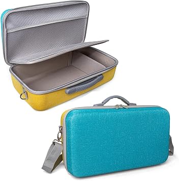 Shockproof EVA Case for Liene PixCut S1 Sticker Printer Offering Reliable Protection Organization and Portability During Blue-Yellow