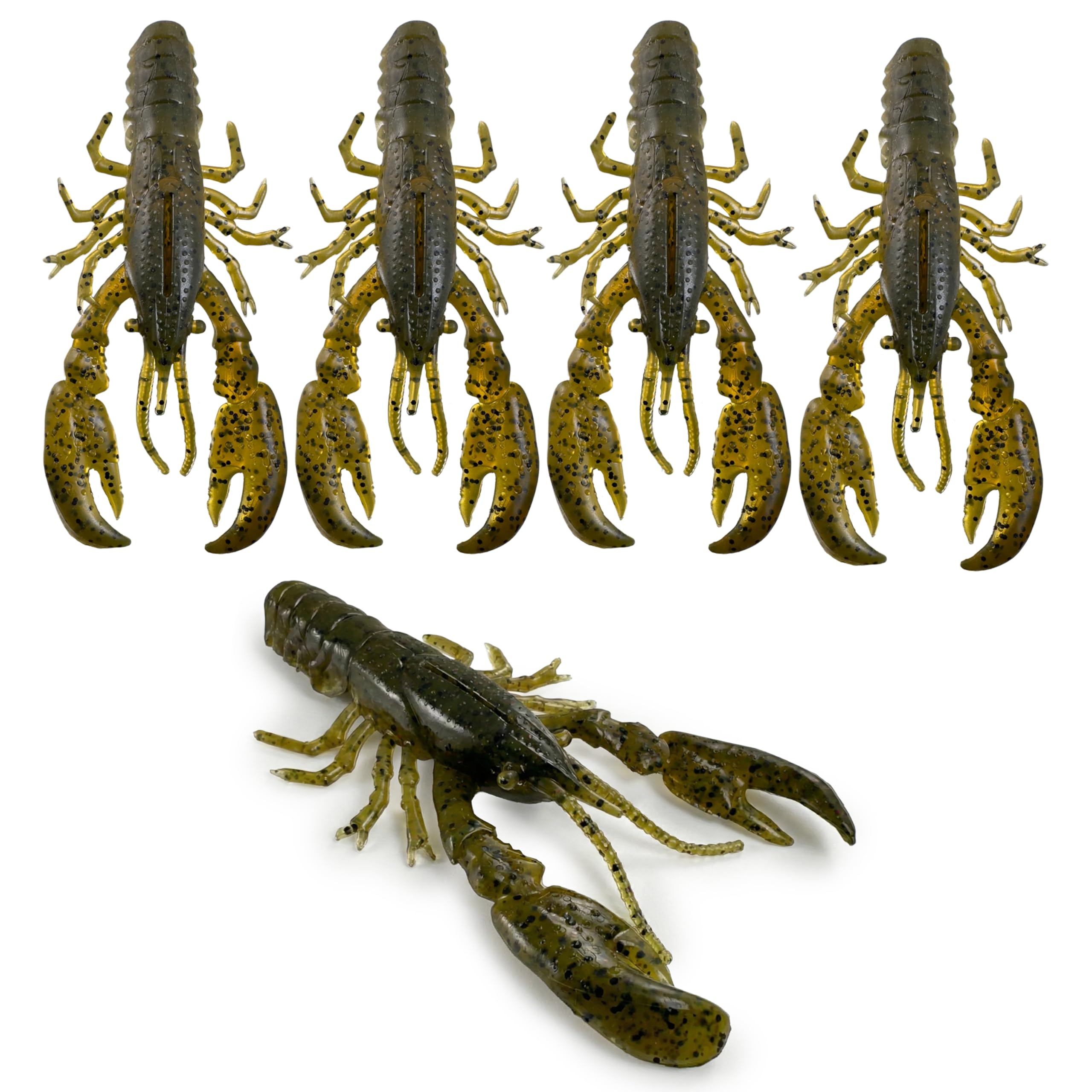 Headbanger RawCraw Soft Plastic Craw Bait for Bass Fishing