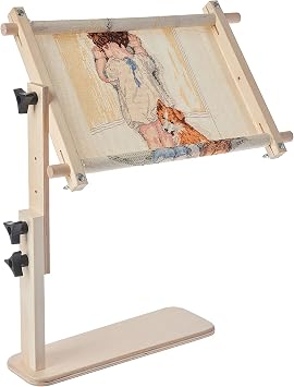 Frank A. Edmunds Sit-On Needlework Frame, 9 x 18, 2941,Light brown