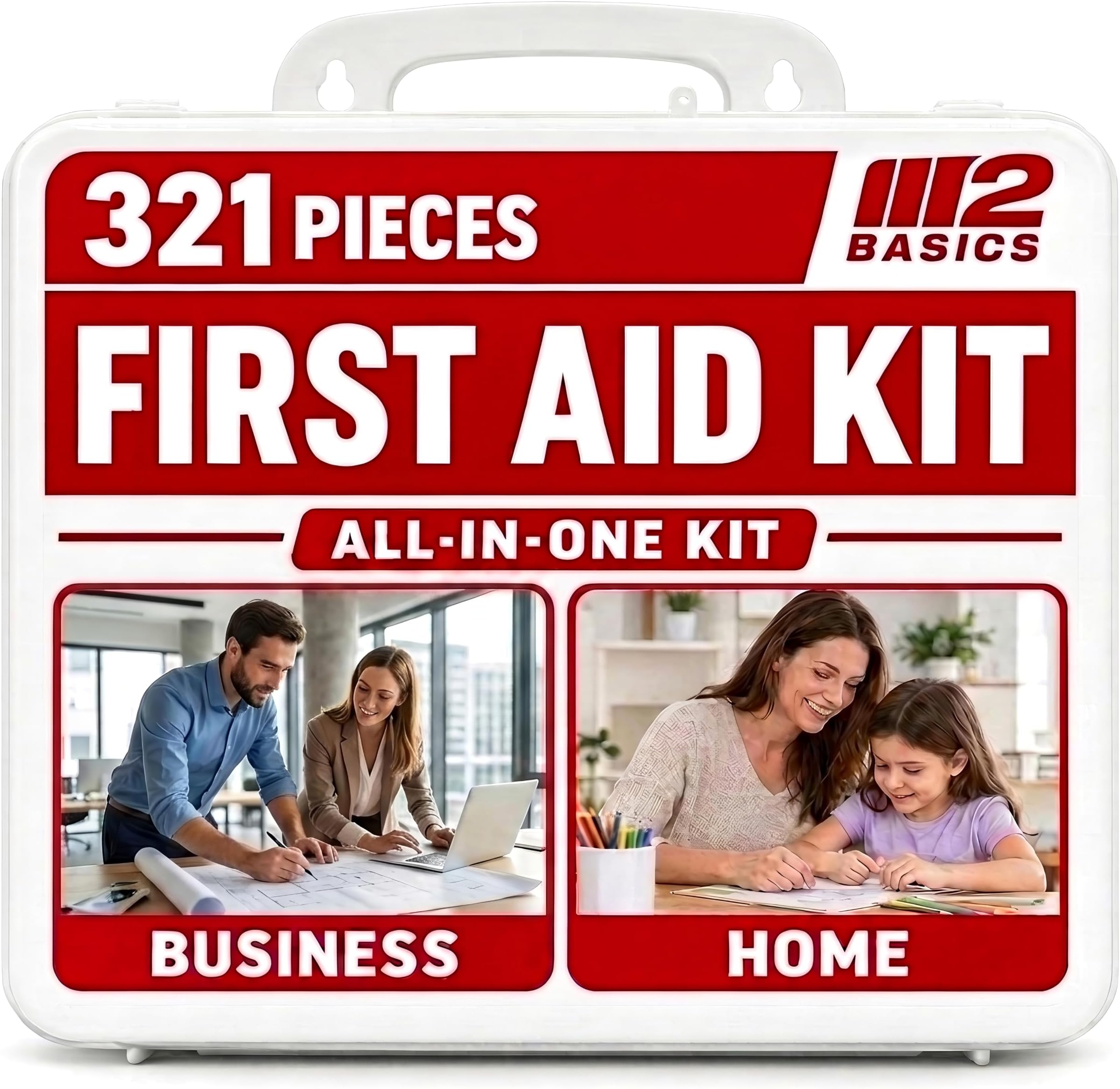 321 Piece Mountable First Aid Kit