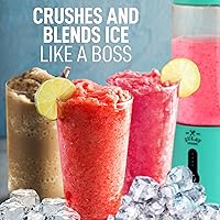 Vista 7 de Zulay Kitchen Licuadoras personales de 18 onzas que trituran el hielo, licuadora de viaje inalámbrica recargable por USB-C, licuadora portátil