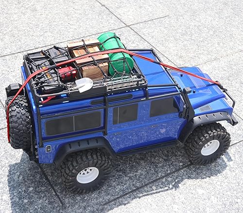 Miniatura 6 de OGRC 18 110 RC Crawler Correa elástica para cabrestante con ganchos, gancho de remolque de rescate para TRX4 Axial SCX10 I II Capra RR10 RC