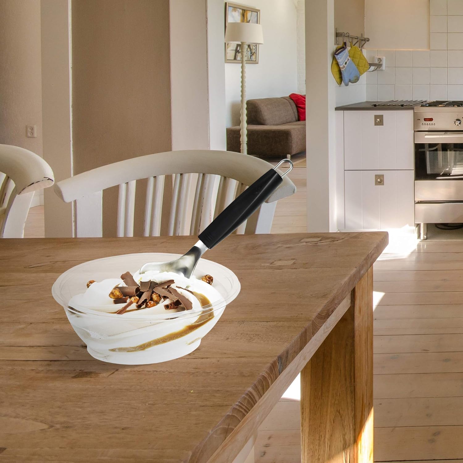 Lurch Germany Tango Ice Cream Scoop Scraper Stainless Steel 8.2 x 2.3 Inches / 3 x 6 x 22 cm - Black