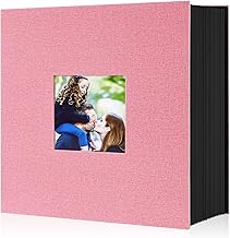 Lanpn Album Fotografico 10x15 1000 Tasche, Grande Biancheria Album Foto Portafoto Verticale Orizzontali 10x15cm Tascabile Tasca Rosa