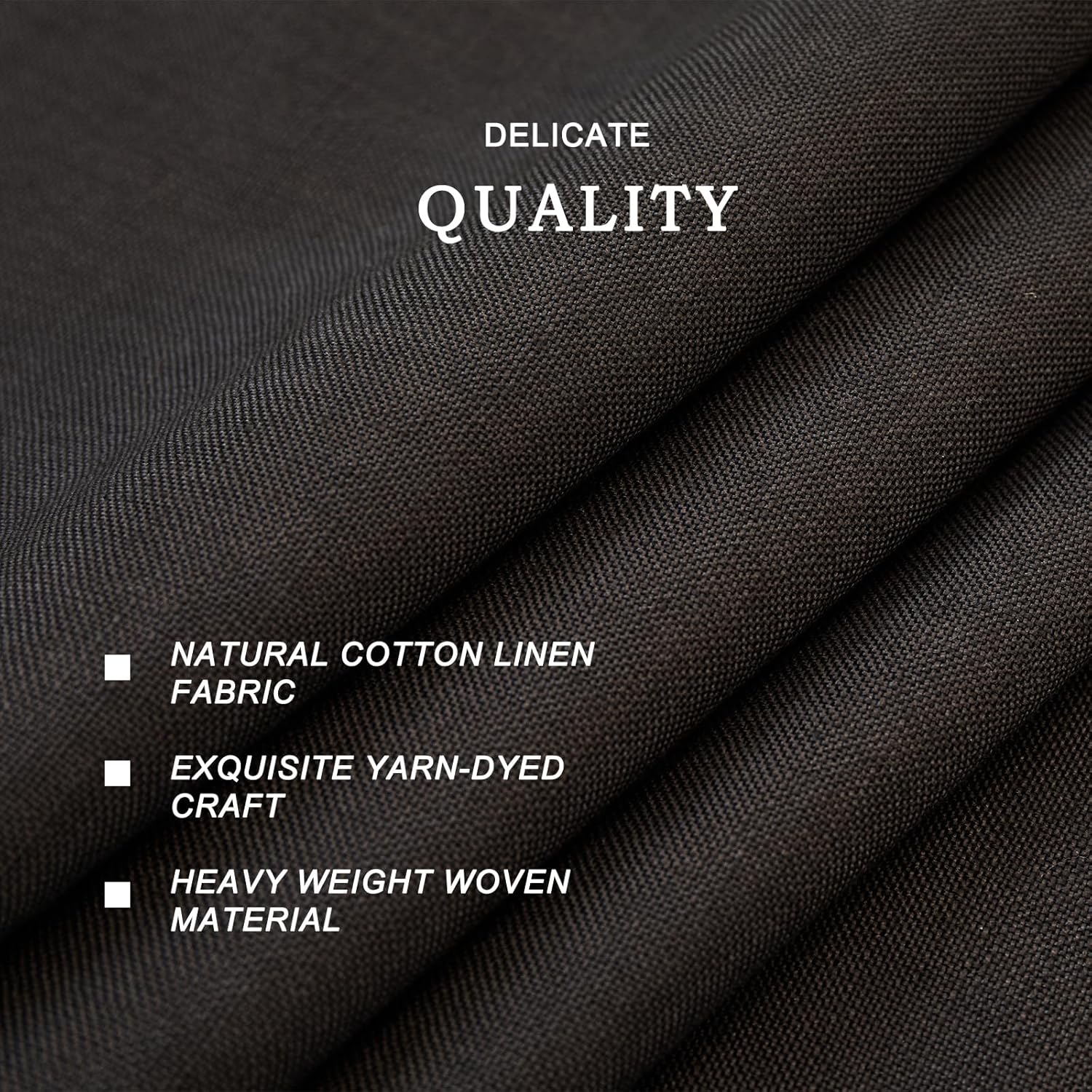 Table Cloth Rectangle Table-Rustic Cotton Tablecloth Craft Fringed Farmhouse Table Cloths for Kitchen Dining (55x120 Inch, Black)