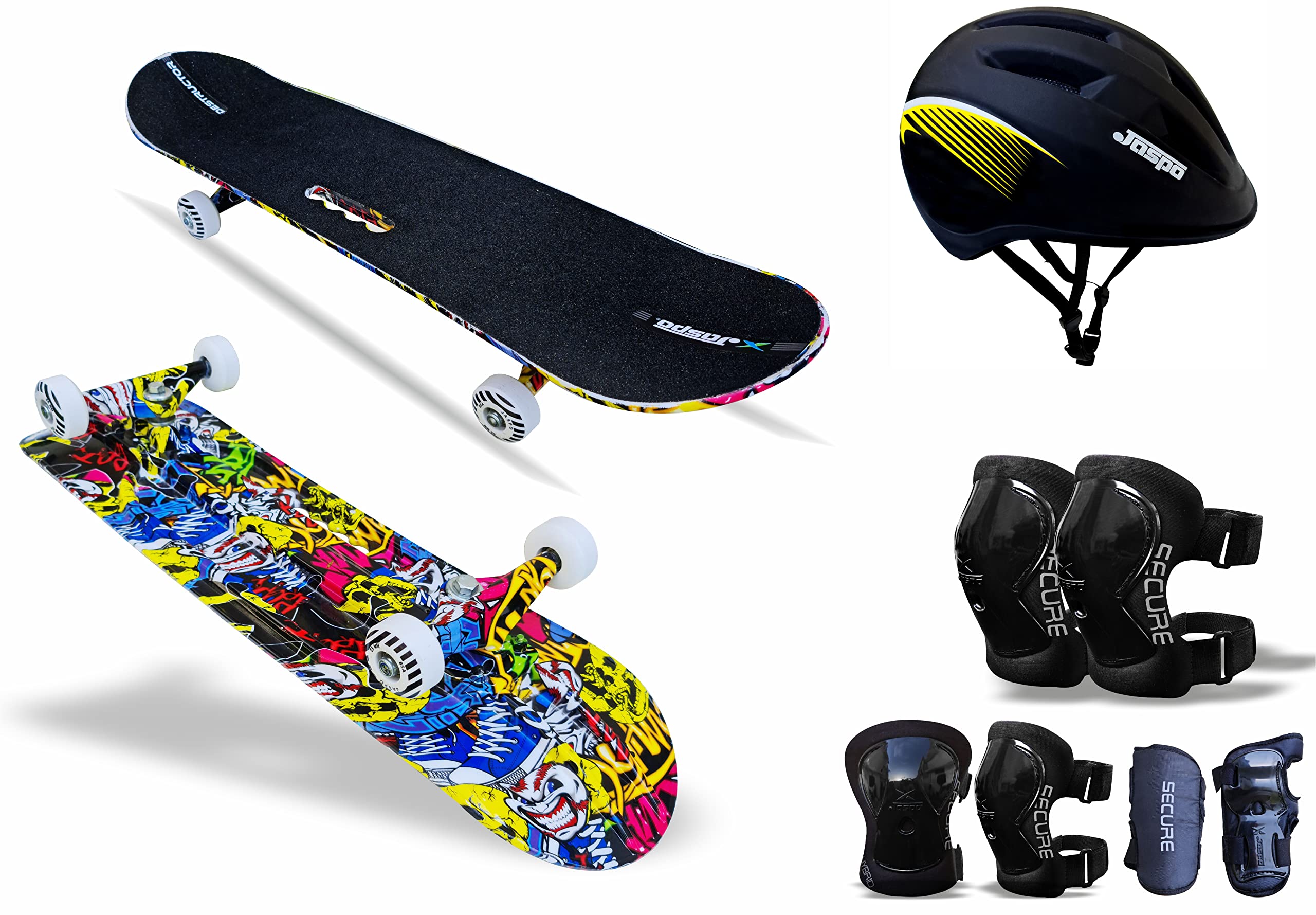 Jaspo Crossroad Skateboard Combo Pro (31x8 inches) Suitable for (8 Years and Above). (Large, No Mercy) (B09JW1W6T9) Amazon Price History, Amazon Price Tracker